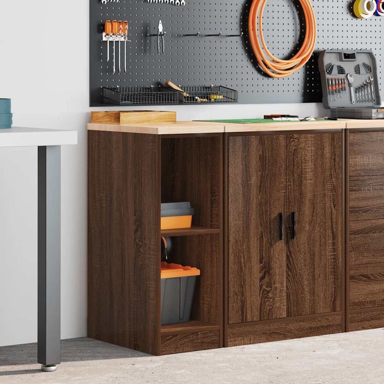 Vidaxx armoire de garage 30x51x85 cm bois de pin massif, chêne brun