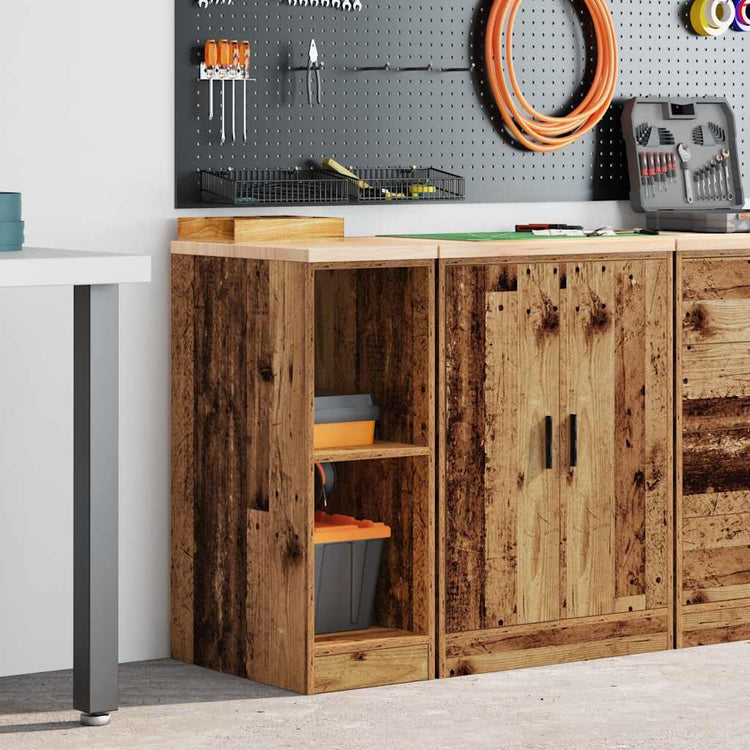 Vidaxx armoire de garage 30x51x85 cm vieux bois de pin massif