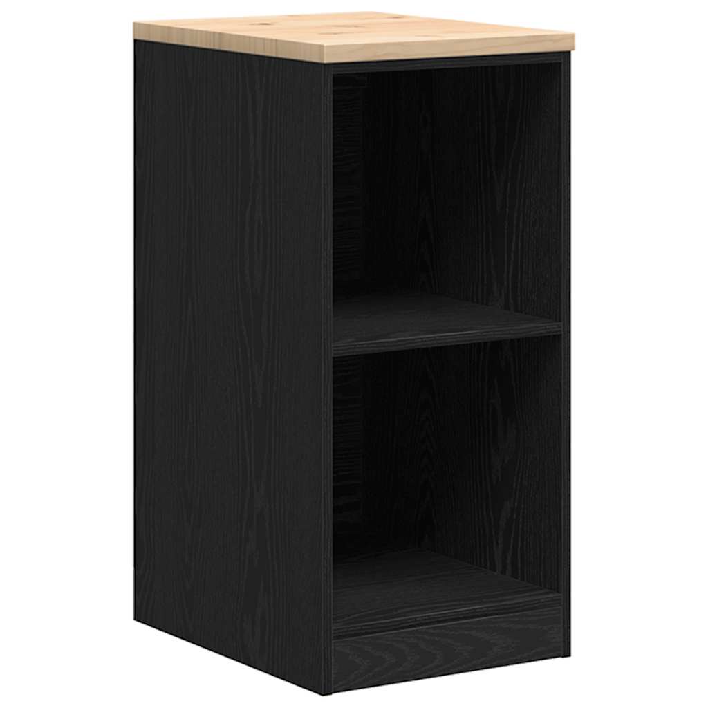 Vidaxx armoire de garage 40x51x85 cm bois de pin massif noir