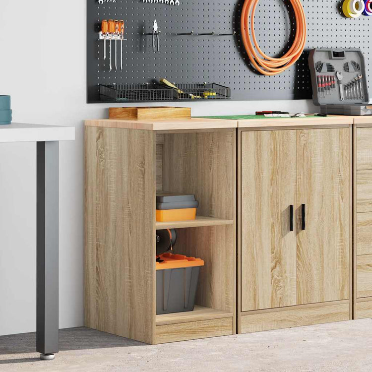 Vidaxx armoire de garage 40x51x85 cm bois de pin massif coloré chêne sonoma
