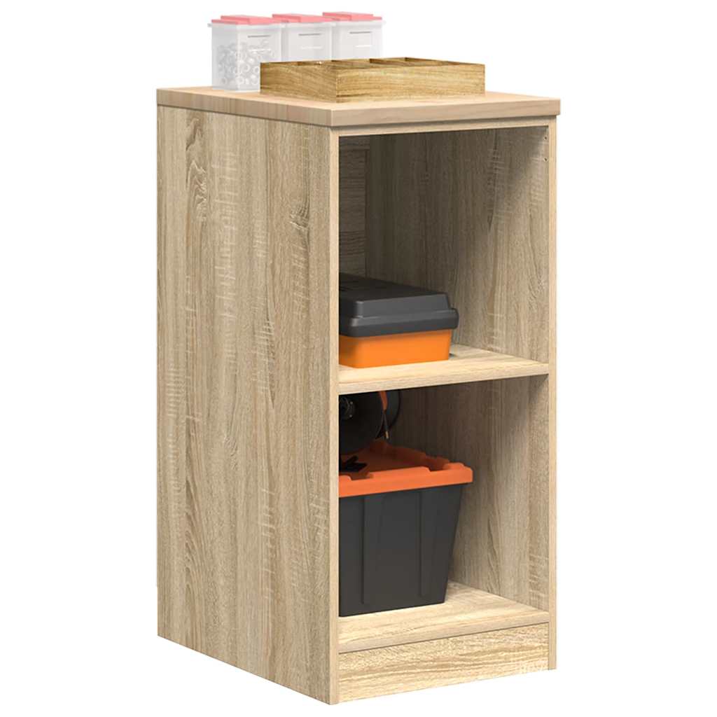 Vidaxx armoire de garage 40x51x85 cm bois de pin massif coloré chêne sonoma
