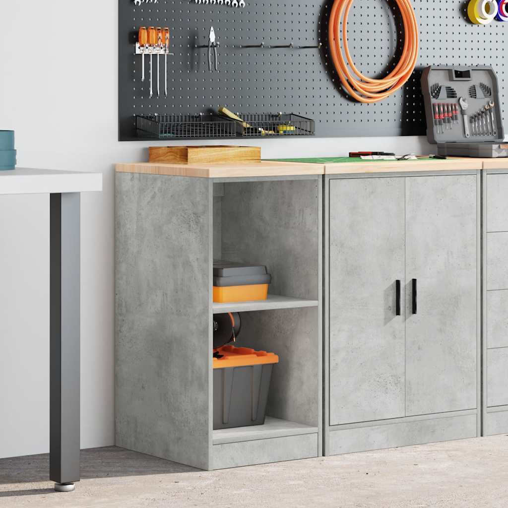 Vidaxx armoire de garage 40x51x85 cm bois de pin massif gris béton