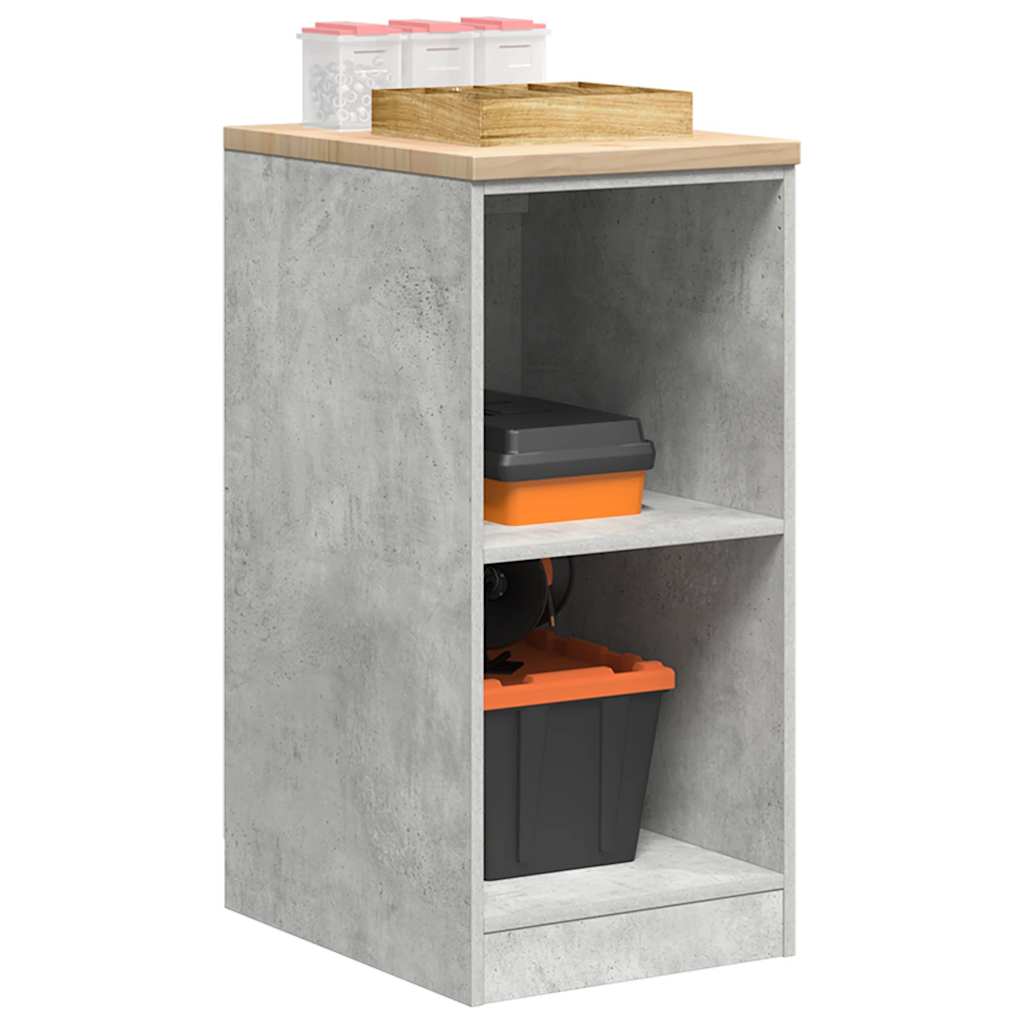Vidaxx armoire de garage 40x51x85 cm bois de pin massif gris béton