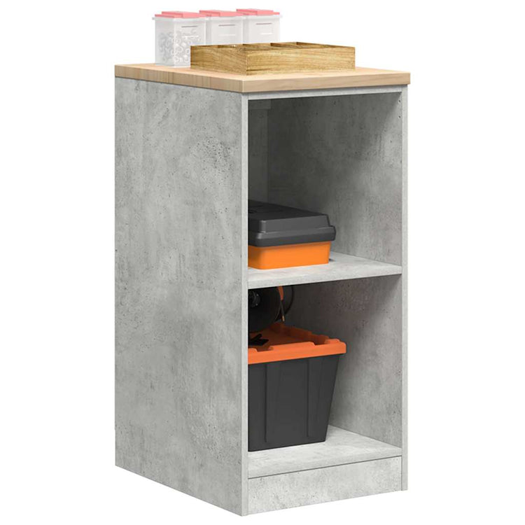 Vidaxx armoire de garage 40x51x85 cm bois de pin massif gris béton