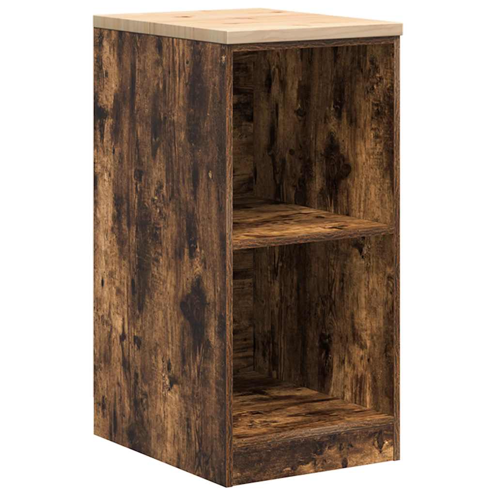 Vidaxx armoire de garage 40x51x85 cm bois de pin massif, chêne fumé