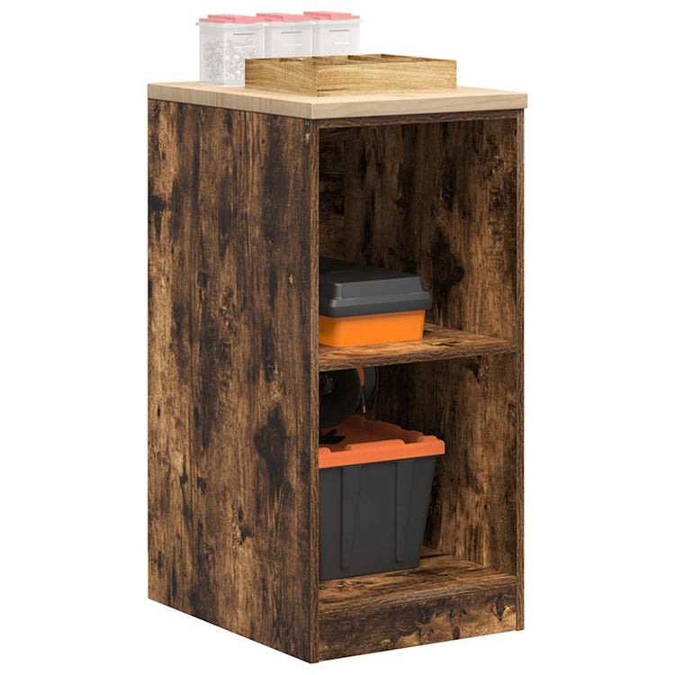 Vidaxx armoire de garage 40x51x85 cm bois de pin massif, chêne fumé