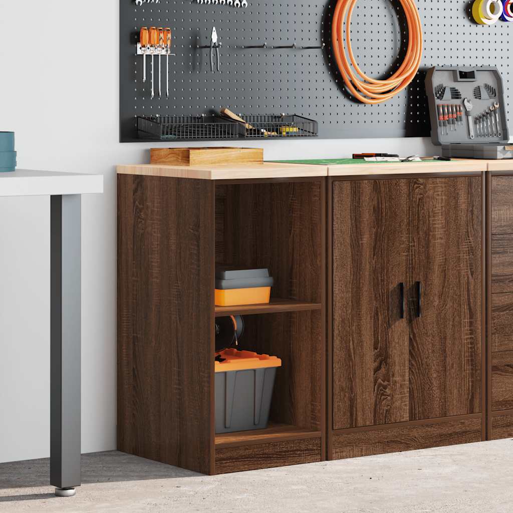 Vidaxx armoire de garage 40x51x85 cm bois de pin massif, chêne brun
