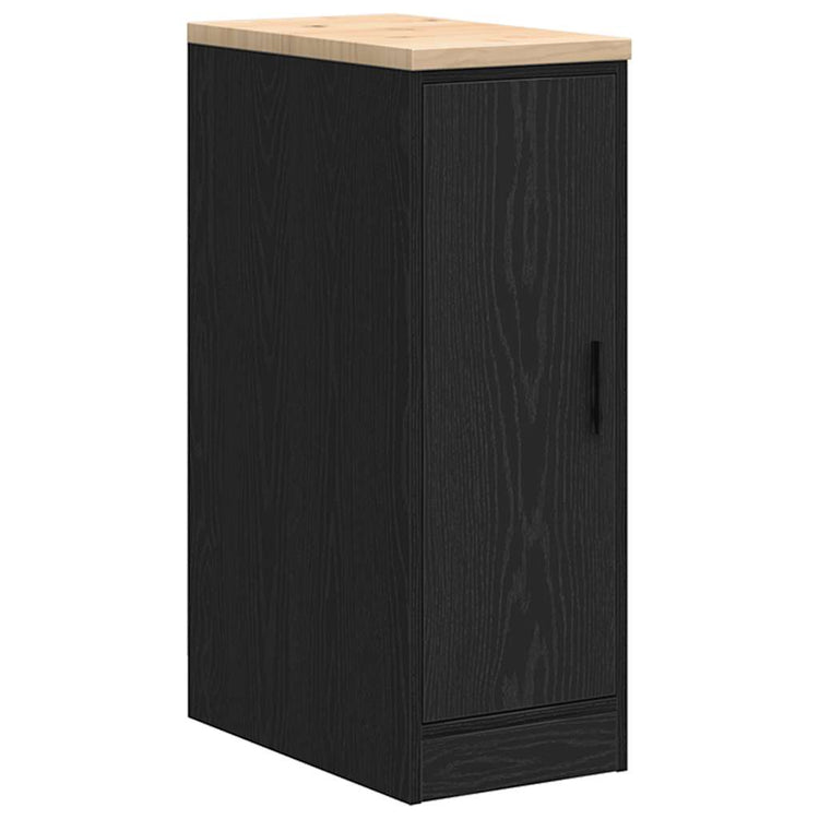 Vidaxx armoire de garage 30x51x85 cm bois de pin massif noir