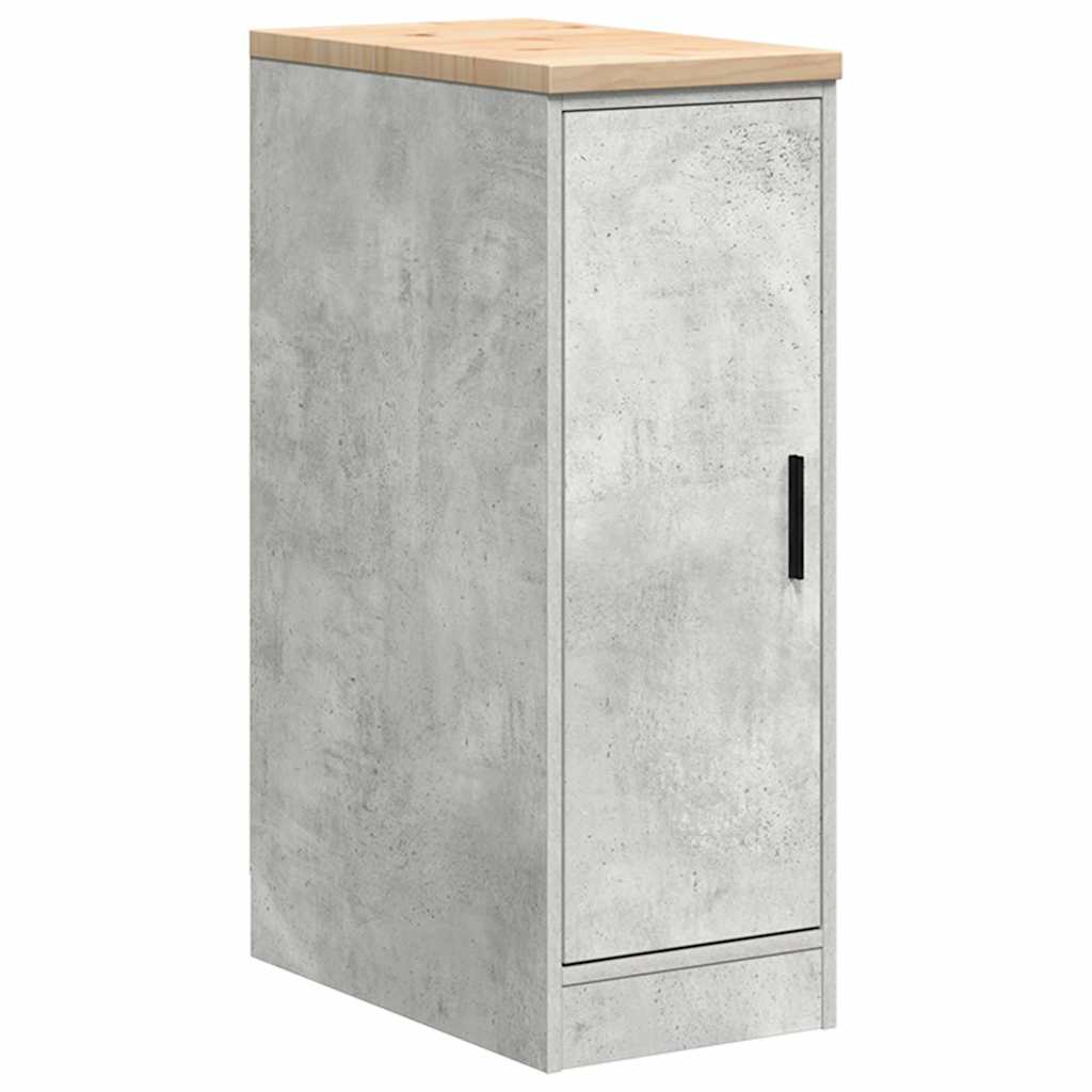 Vidaxx armoire de garage 30x51x85 cm bois de pin massif gris béton