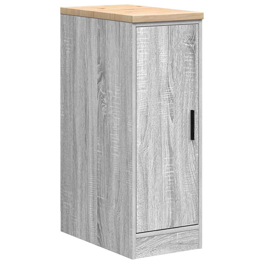 Vidaxx armoire de garage 30x51x85 cm bois de pin massif gris sonoma
