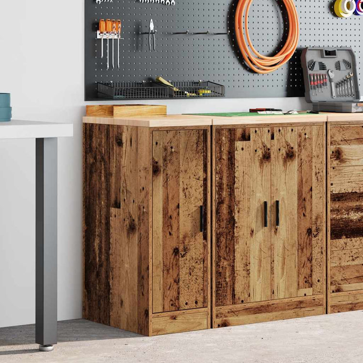 Vidaxx armoire de garage 30x51x85 cm vieux bois de pin massif