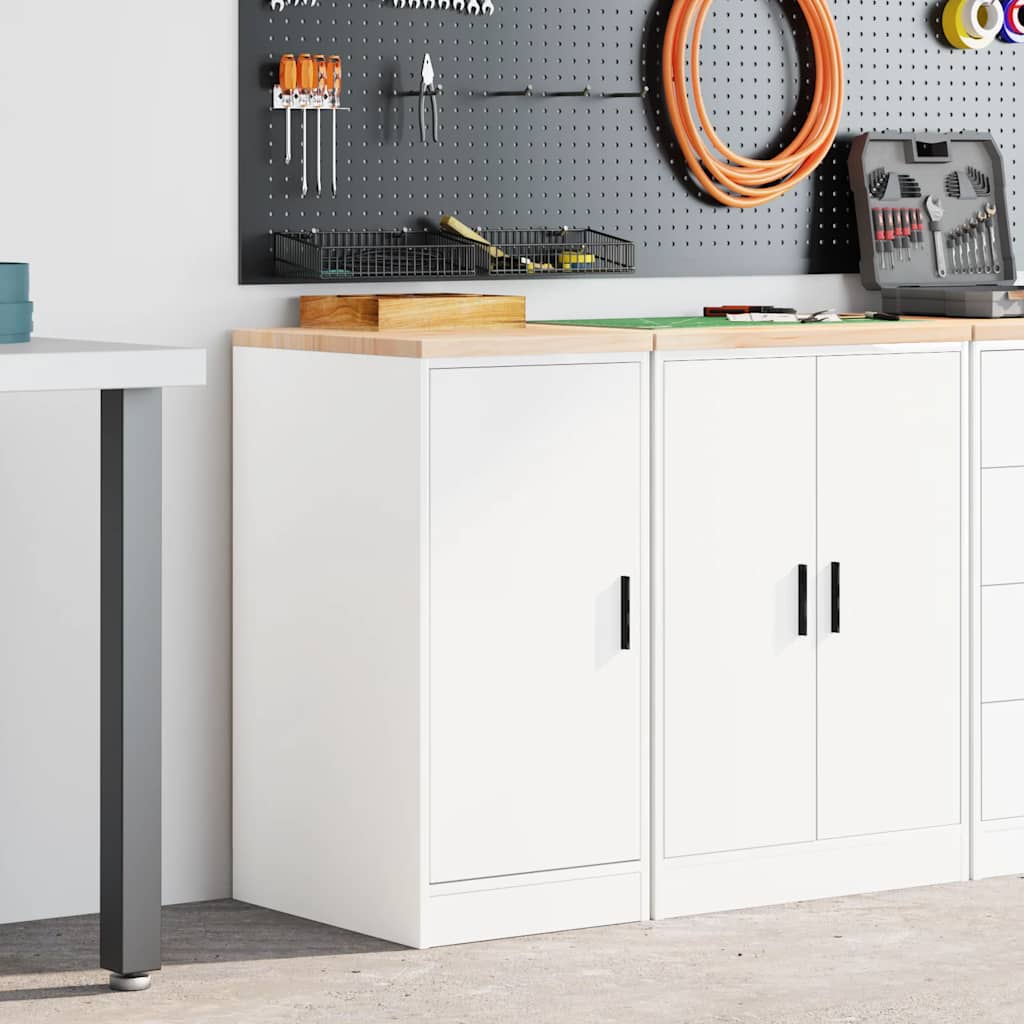 Vidaxx armoire de garage 40x51x85 cm bois de pin massif blanc