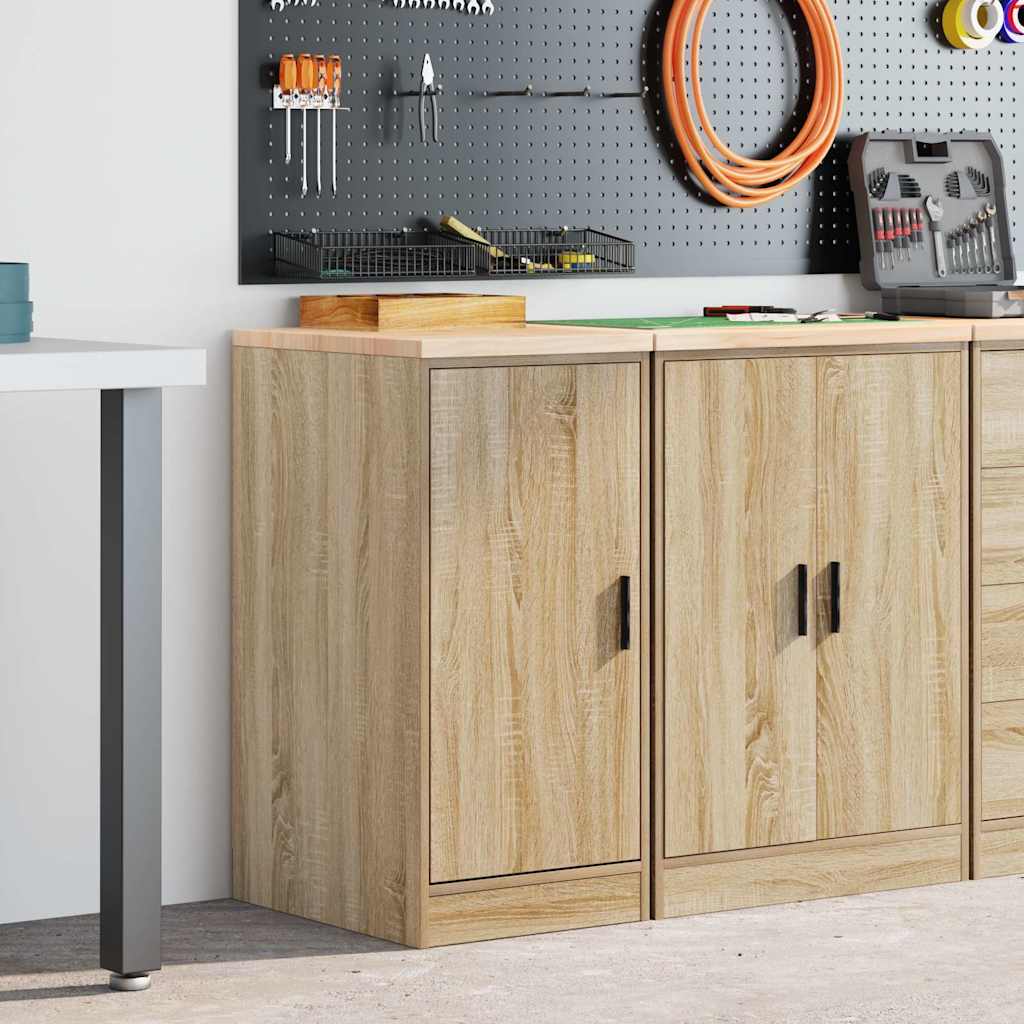 Vidaxx armoire de garage 40x51x85 cm bois de pin massif coloré chêne sonoma