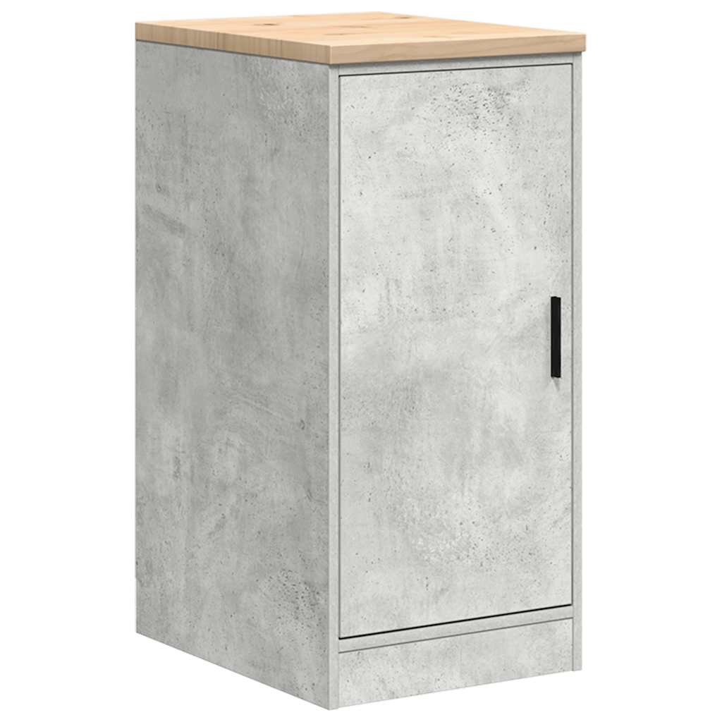 Vidaxx armoire de garage 40x51x85 cm bois de pin massif gris béton