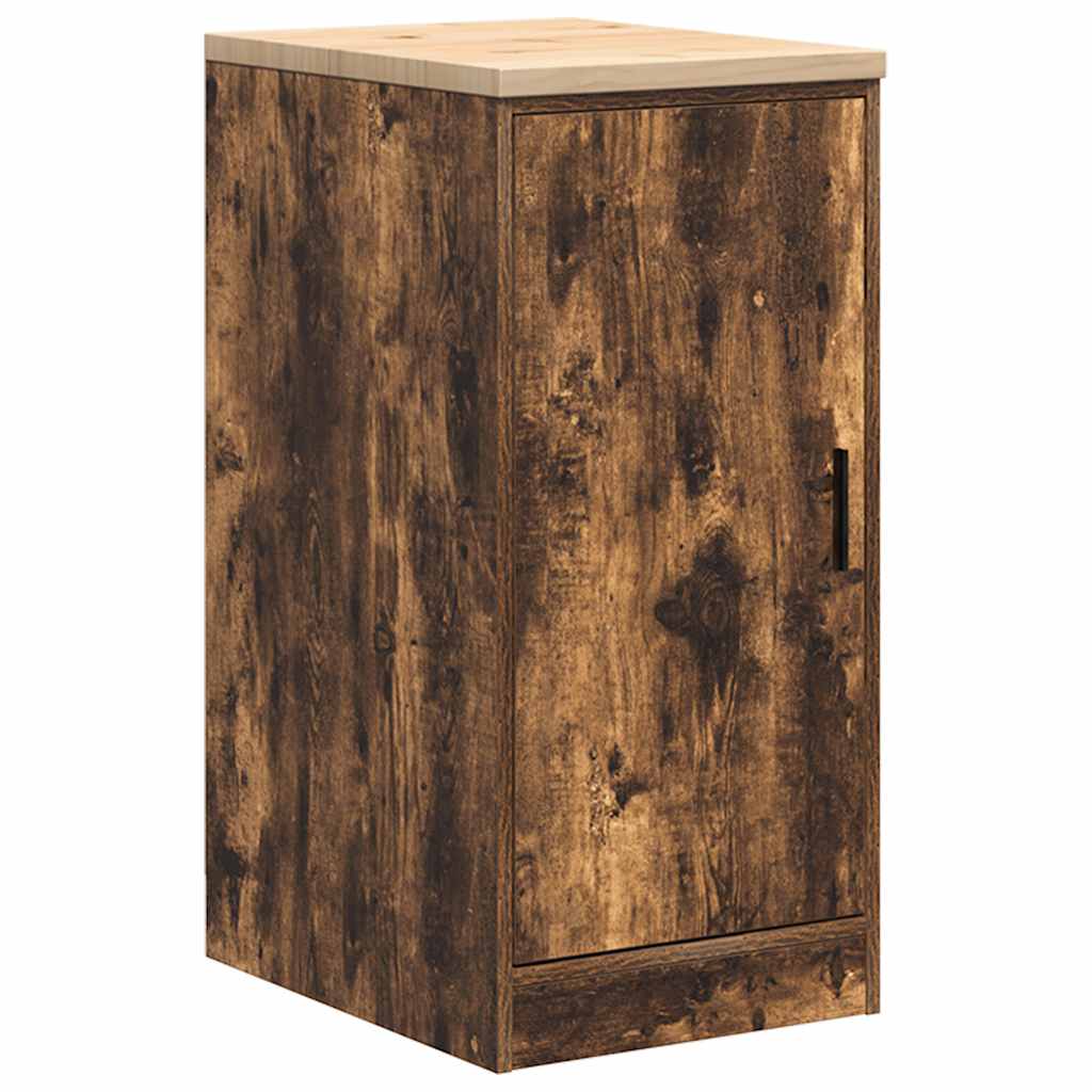 Vidaxx armoire de garage 40x51x85 cm bois de pin massif, chêne fumé