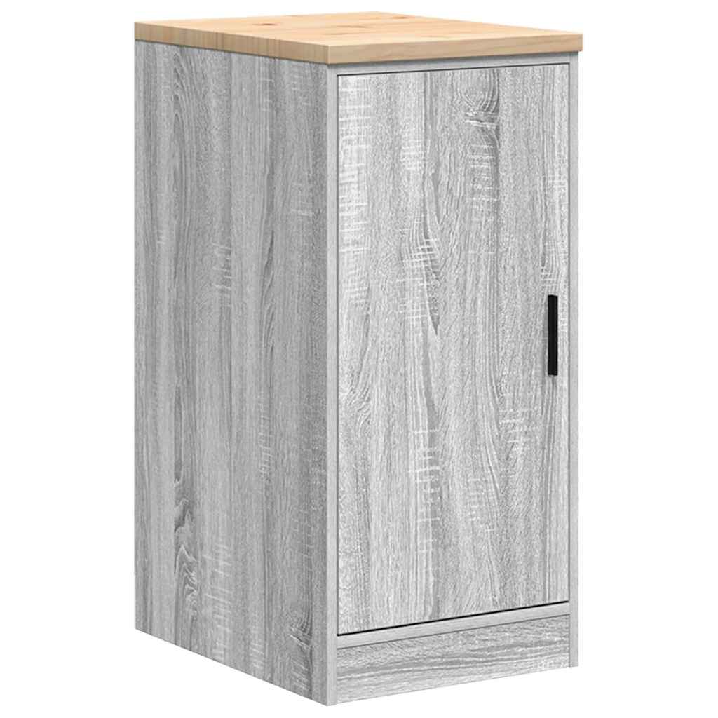 Vidaxx armoire de garage 40x51x85 cm bois de pin massif gris sonoma