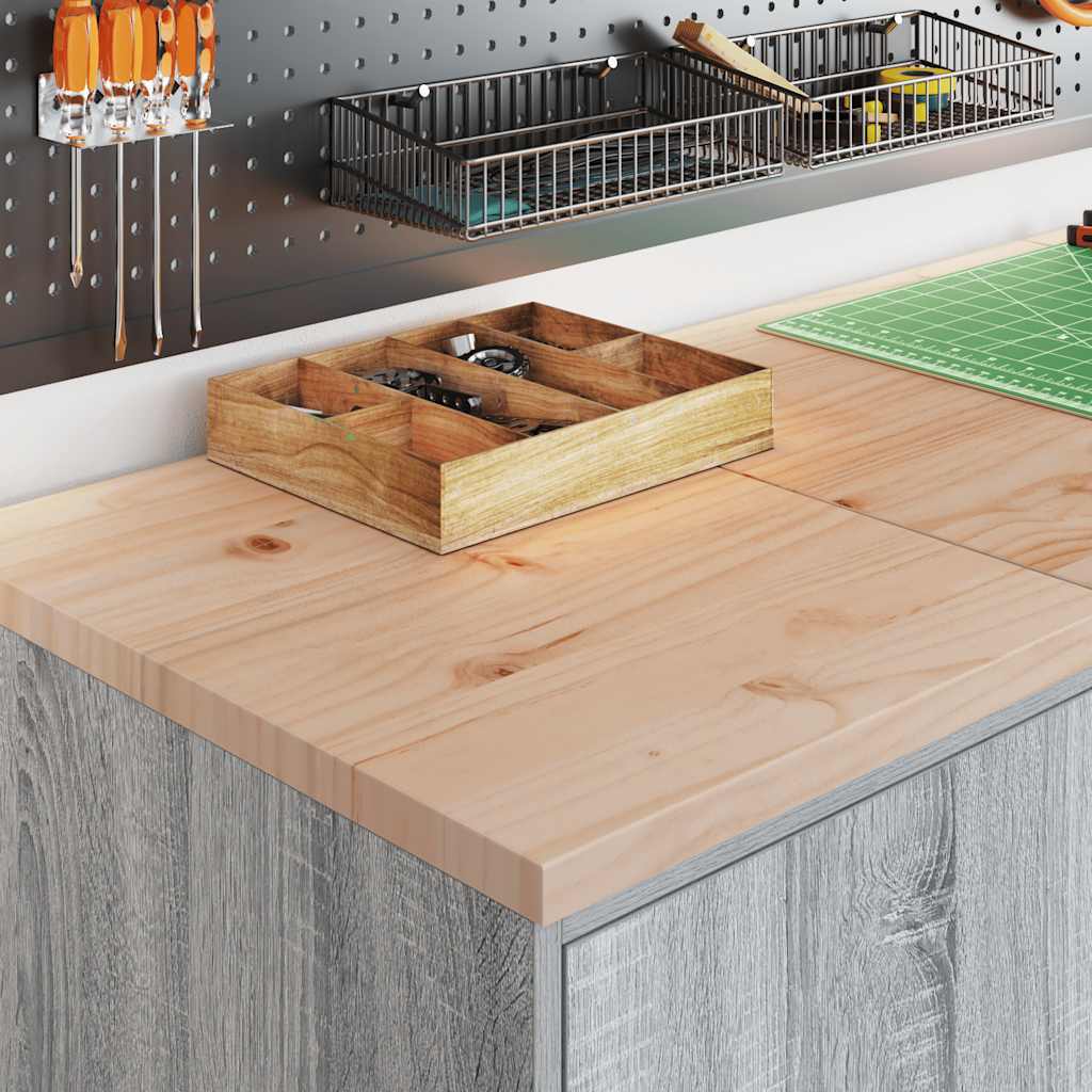 Vidaxx armoire de garage 40x51x85 cm bois de pin massif gris sonoma