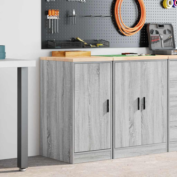 Vidaxx armoire de garage 40x51x85 cm bois de pin massif gris sonoma