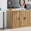 Vidaxx armoire de garage 40x51x85 cm en bois de pin massif artisanal couleur chêne