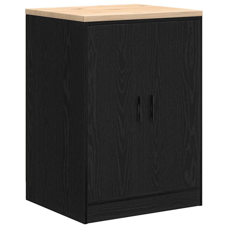 Vidaxx armoire de garage 60x51x85 cm bois de pin massif noir