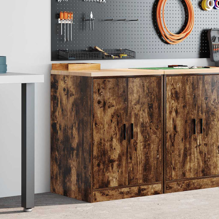 Vidaxx armoire de garage 60x51x85 cm bois de pin massif, chêne fumé
