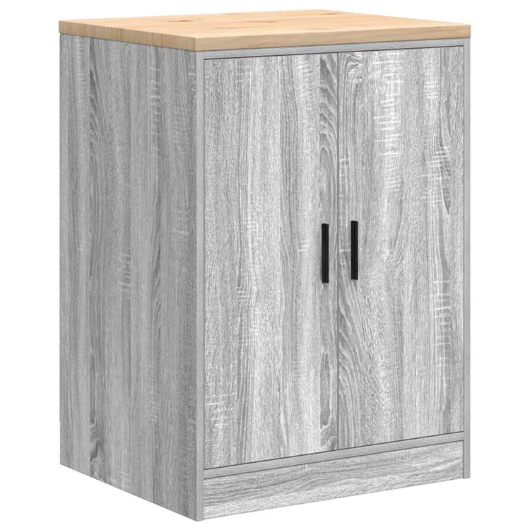 Vidaxx armoire de garage 60x51x85 cm bois de pin massif gris sonoma