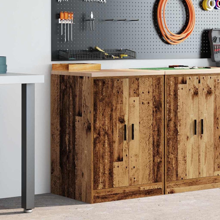 Vidaxx armoire de garage 60x51x85 cm vieux bois de pin massif