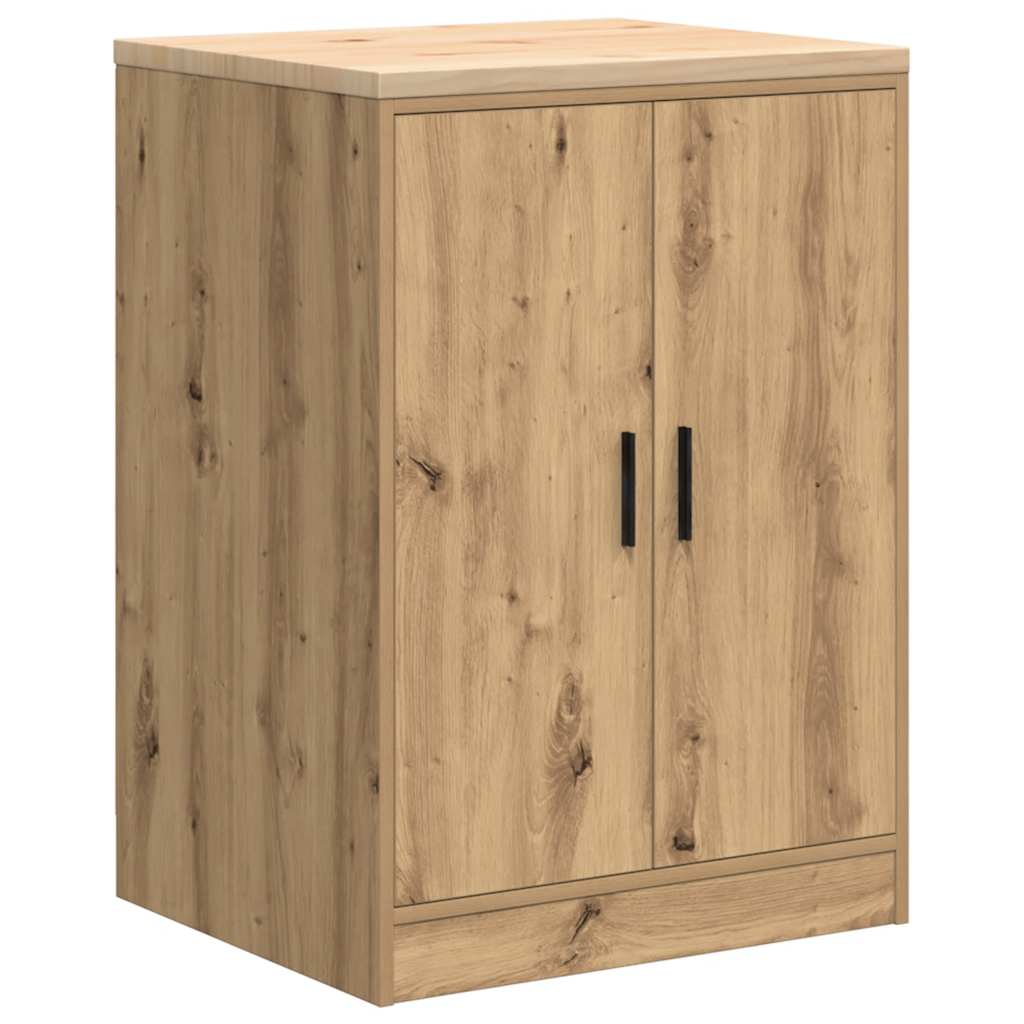 Vidaxx armoire de garage 60x51x85 cm bois de pin massif artisanal couleur chêne