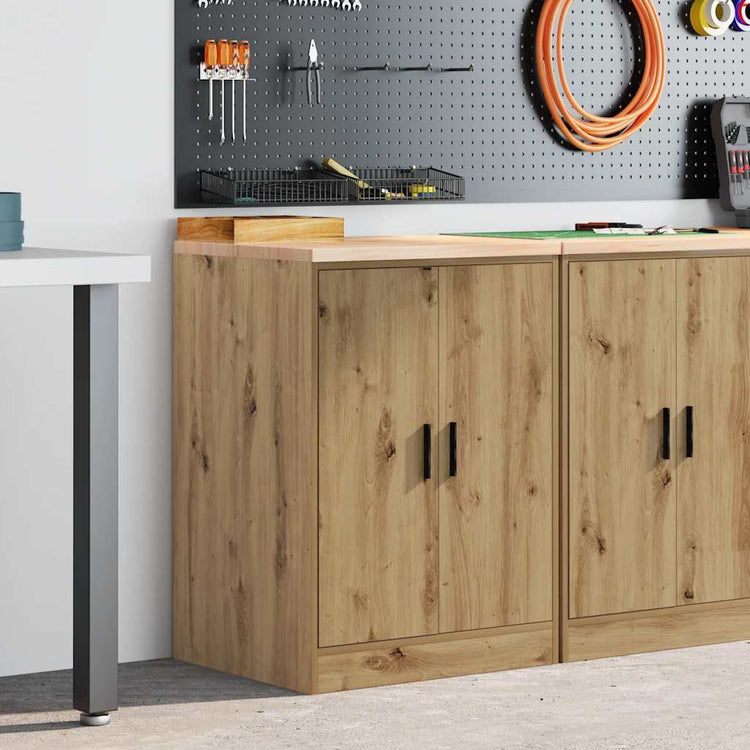 Vidaxx armoire de garage 60x51x85 cm bois de pin massif artisanal couleur chêne