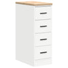 Vidaxx armoire de garage 30x51x85 cm bois de pin massif blanc