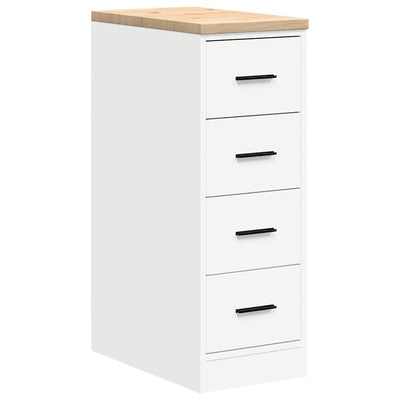 Vidaxx armoire de garage 30x51x85 cm bois de pin massif blanc