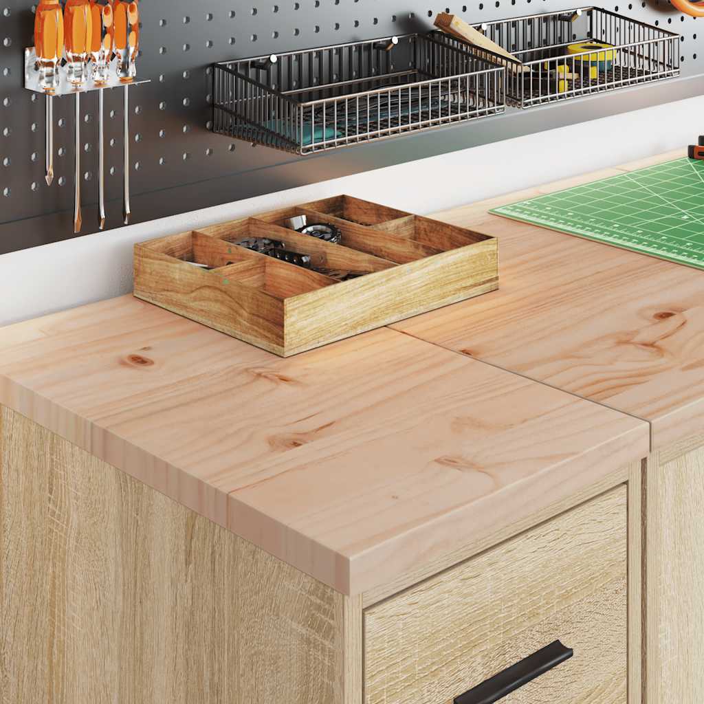 Vidaxx armoire de garage 30x51x85 cm bois de pin massif coloré chêne sonoma
