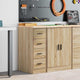 Vidaxx armoire de garage 30x51x85 cm bois de pin massif coloré chêne sonoma