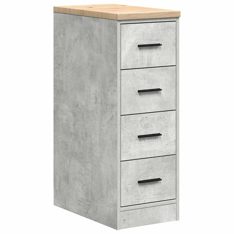 Vidaxx armoire de garage 30x51x85 cm bois de pin massif gris béton