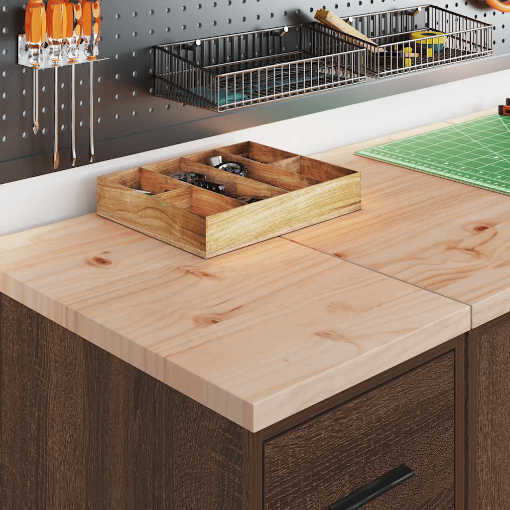 Vidaxx armoire de garage 30x51x85 cm bois de pin massif, chêne brun