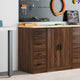 Vidaxx armoire de garage 30x51x85 cm bois de pin massif, chêne brun