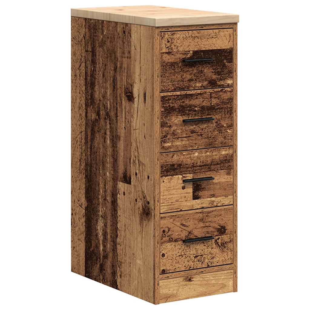 Vidaxx armoire de garage 30x51x85 cm vieux bois de pin massif