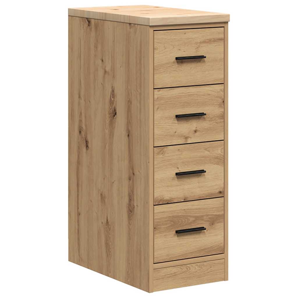 Vidaxx armoire de garage 30x51x85 cm en bois de pin massif artisanal couleur chêne
