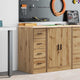 Vidaxx armoire de garage 30x51x85 cm en bois de pin massif artisanal couleur chêne