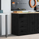 Vidaxx armoire de garage 40x51x85 cm bois de pin massif noir