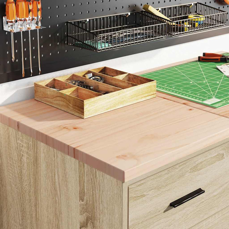 Vidaxx armoire de garage 40x51x85 cm bois de pin massif coloré chêne sonoma