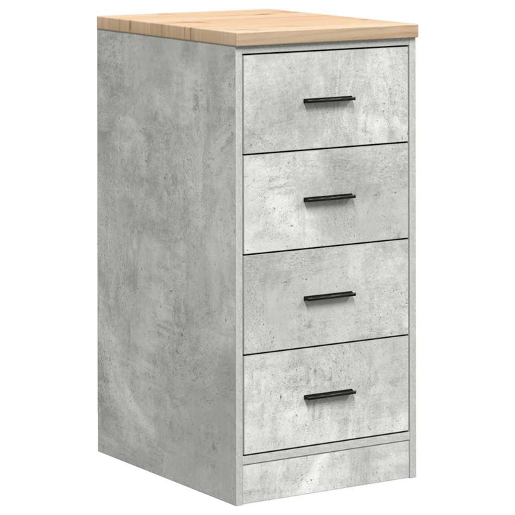 Vidaxx armoire de garage 40x51x85 cm bois de pin massif gris béton
