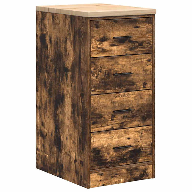 Vidaxx armoire de garage 40x51x85 cm bois de pin massif, chêne fumé