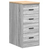 Vidaxx armoire de garage 40x51x85 cm bois de pin massif gris sonoma