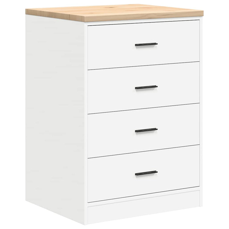Vidaxx armoire de garage 60x51x85 cm bois de pin massif blanc