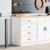 Vidaxx armoire de garage 60x51x85 cm bois de pin massif blanc