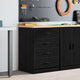 Vidaxx armoire de garage 60x51x85 cm bois de pin massif noir