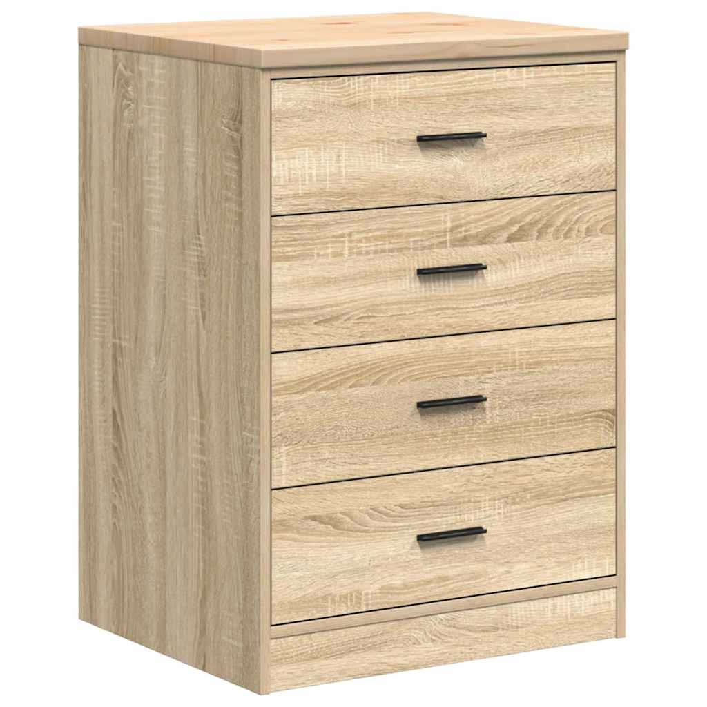 Vidaxx armoire de garage 60x51x85 cm bois de pin massif couleur chêne sonoma