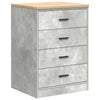 Vidaxx armoire de garage 60x51x85 cm bois de pin massif gris béton