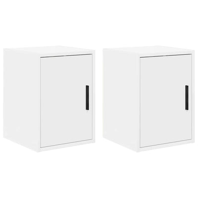 Vidaxx armoires murales de garage 2 pcs aggloméré blanc